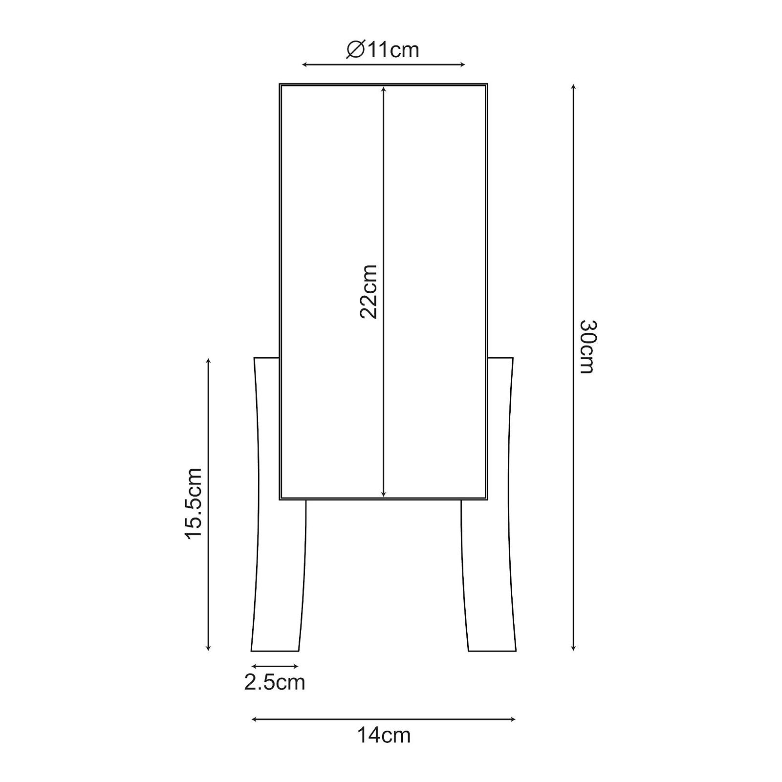 Настільна лампа lux.pro Joelleldsvin 30 x 14 x 14 см сітчастий плафон метал дерево Срібляста, фото №5