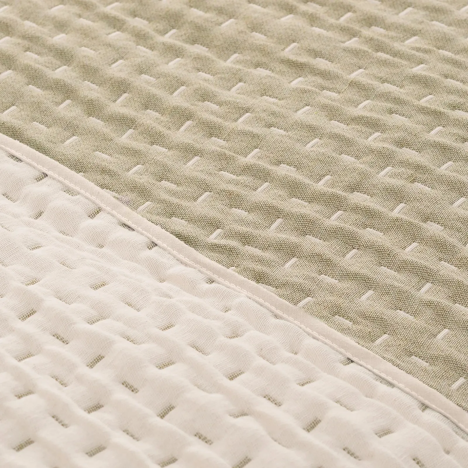 Покривало GAMUSI Сучасний Легкий Перехідний Весняний Літній Однотонний Бавовна 200 x 270 см Зелений, фото №2