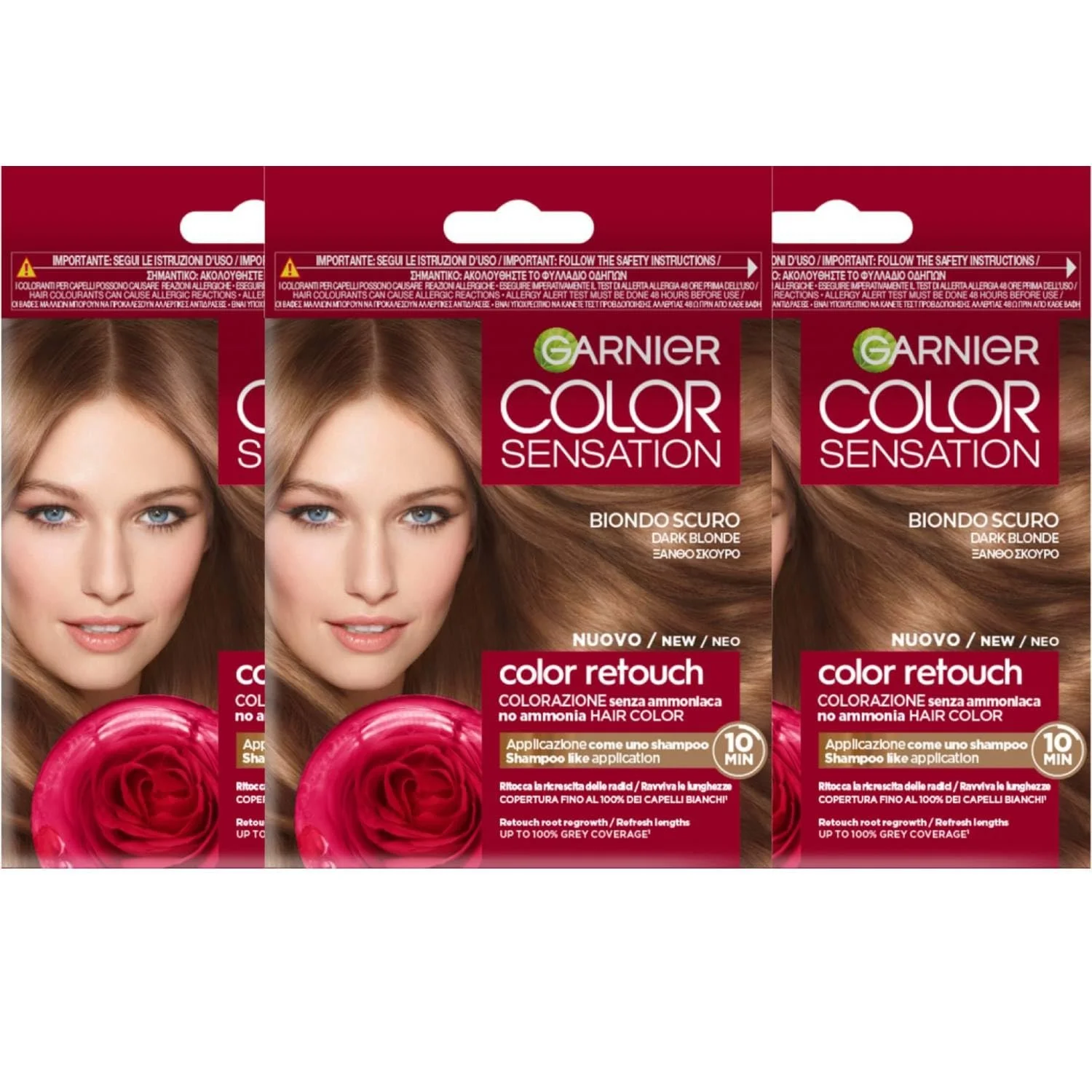 Фарба для волосся Garnier Color Sensation Retouch Темний блонд, 3 шт, фото №1 Фарба для волосся Garnier Color Sensation Retouch Темний блонд, 3 шт, фото №1