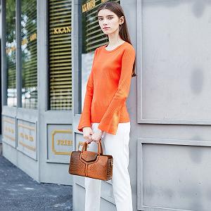 Сумка з верхньою ручкою NICOLE & DORIS, з крокодиловим візерунком, коричнева, елегантна synthetic.ua - Фото 1