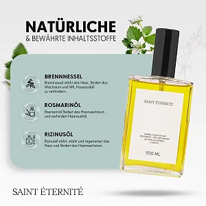 Лосьон SAINT ETERNITE Натуральный Травяной 100 мл Ускоряет Рост Волос с Хвощом и Крапивой Укрепляет и Питает Волосы Регенерирует и Увлажняет Тоник для Кожи Головы synthetic.ua - Фото 1