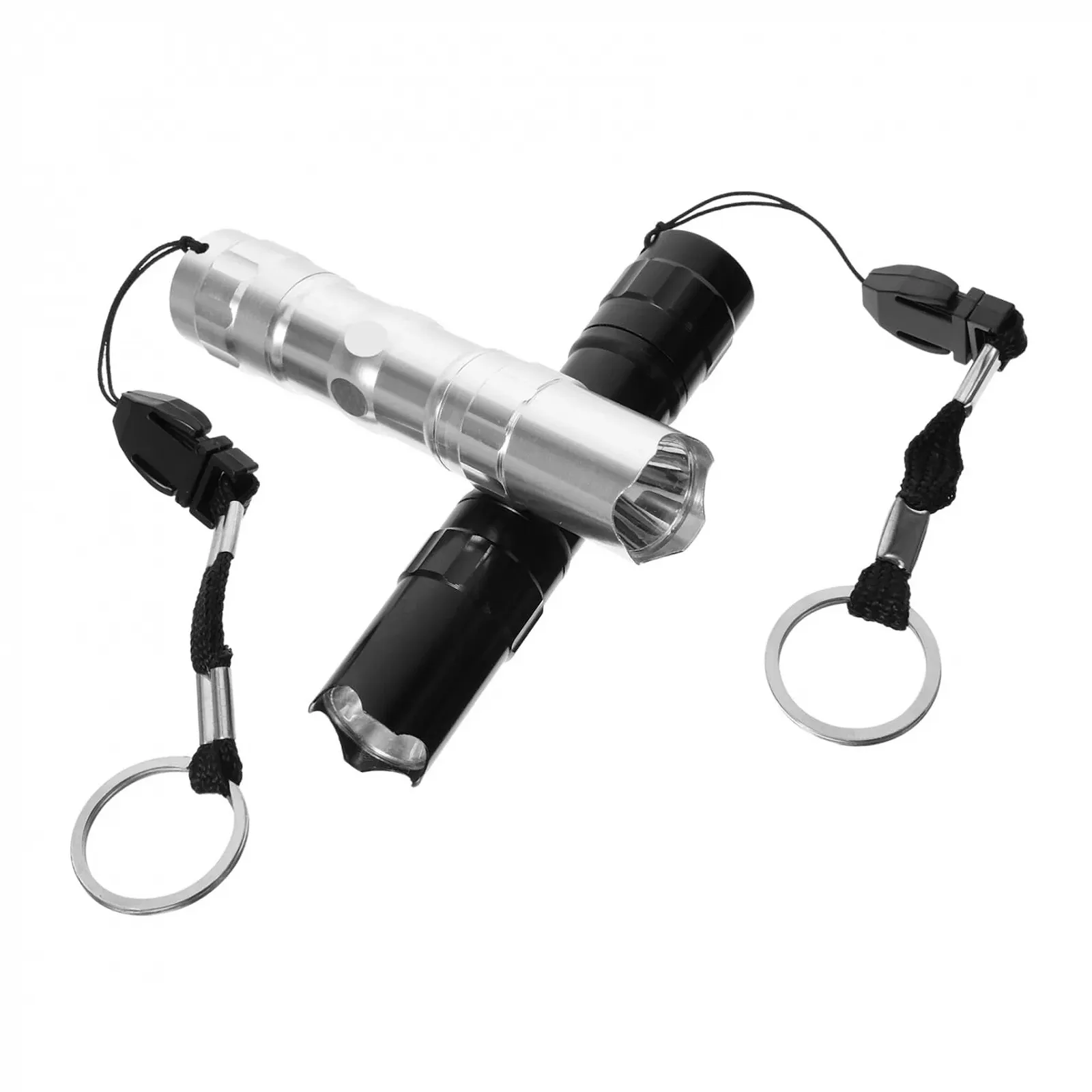 Ліхтар LED з алюмінієвого сплаву 2 шт. Маленький і легкий аварійний , водонепроникний для активного відпочинку (без батареї), фото №1