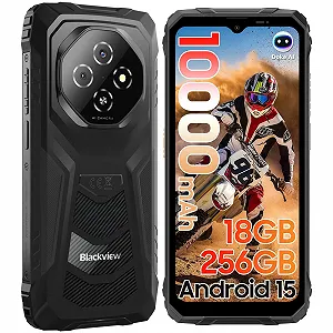 Смартфон Blackview Fort 1 18 ГБ + 256 ГБ 10000 мАч Android 15 6.56 дюйм 90 Гц IP69K NFC/GPS Gemini AI - Фото 1