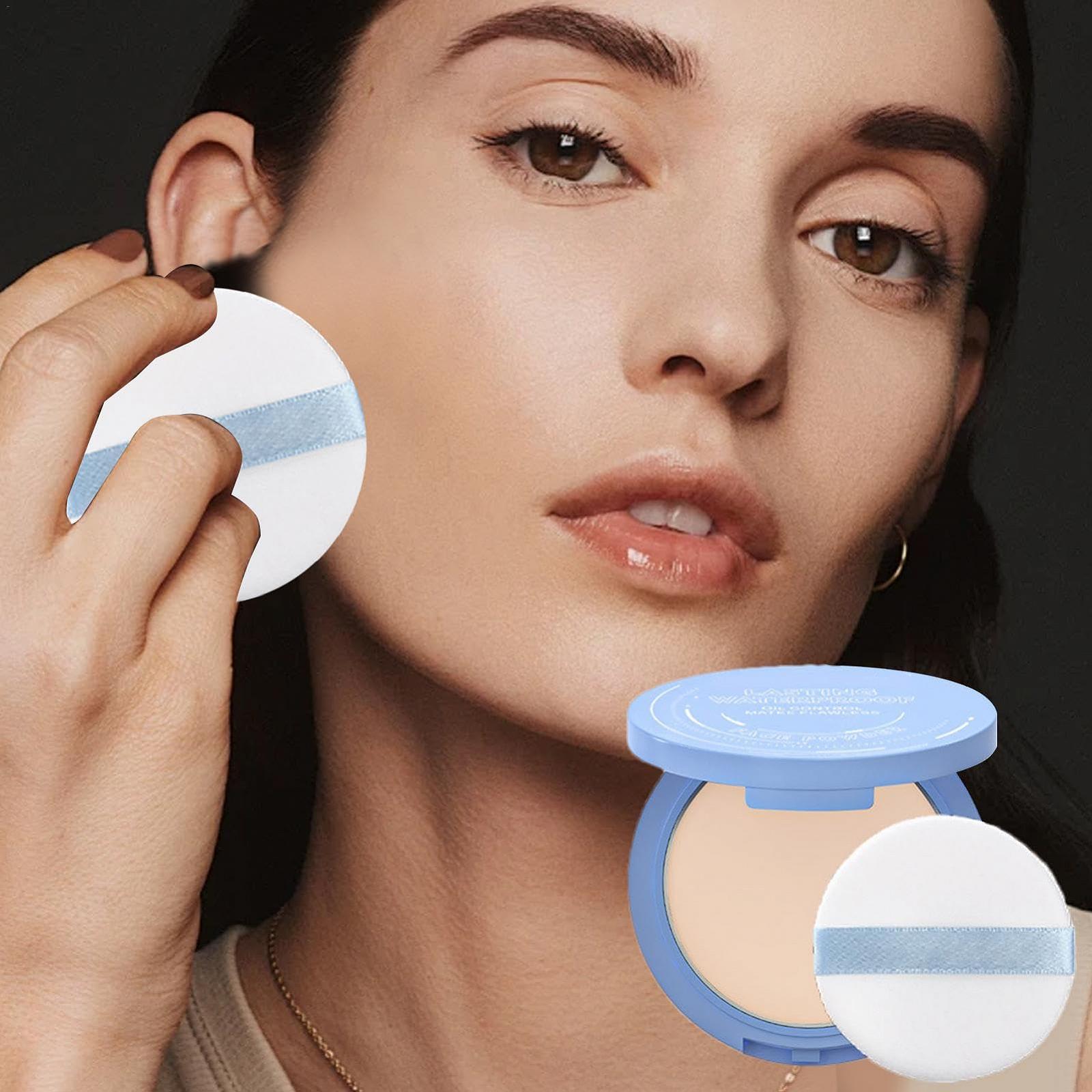 Пудра GA-GK Matte Perfection Пресована Для обличчя Масляний контроль Матова Гладка Водостійка Тривала Завершальна Мʼяка, фото №2