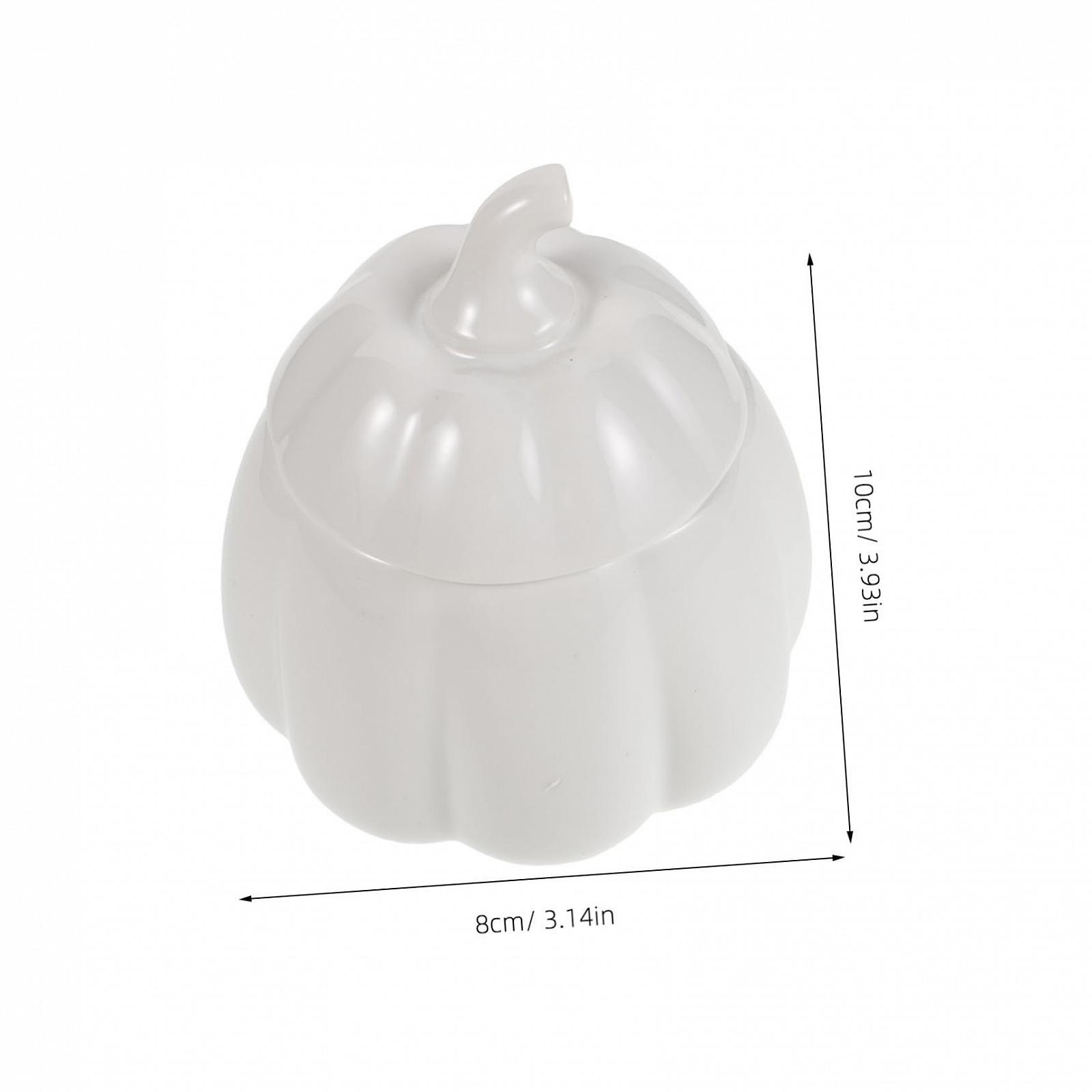 Горщик для запікання Mobestech Ceramic Pumpkin Bowl керамічний з кришкою Білий, фото №9 Горщик для запікання Mobestech Ceramic Pumpkin Bowl керамічний з кришкою Білий, фото №9