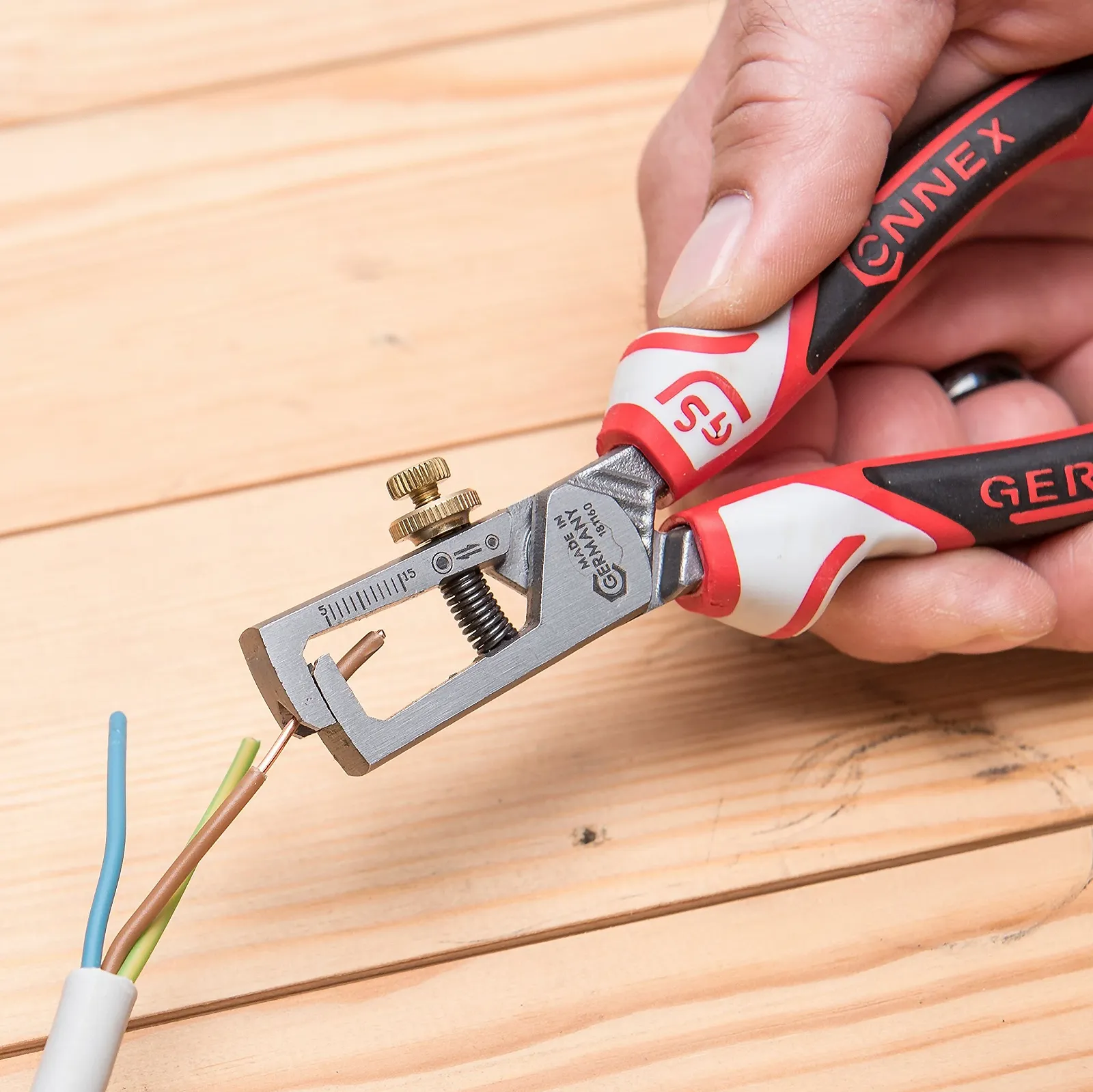 Клещи для снятия изоляции Connex COXT181160 160 мм многоцветные, фото №3