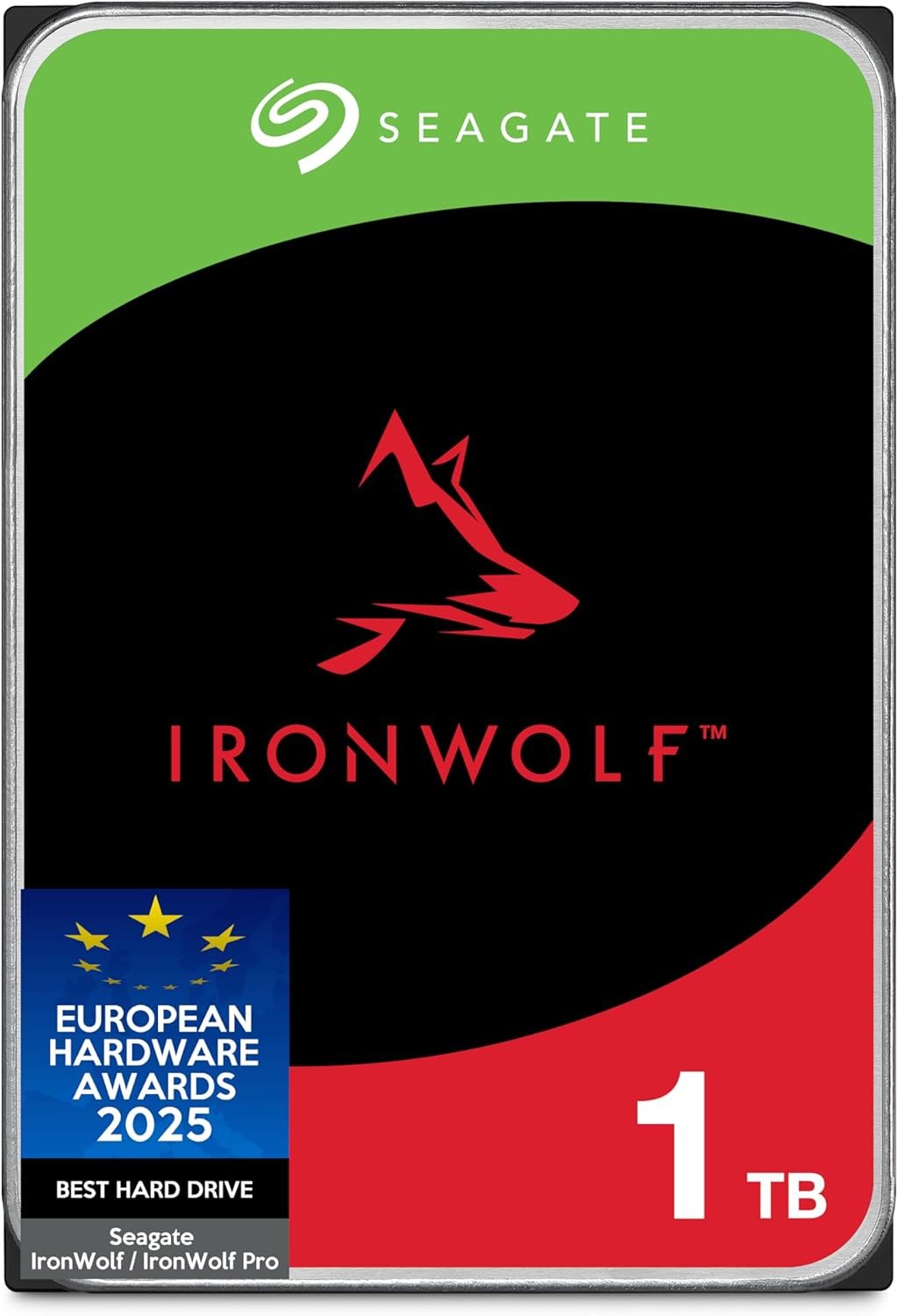 Жесткий диск Seagate IronWolf  1ТБ 5400об/м 180 МБ/с 3.5" SATA III (ST1000VNZ08/ST1000VN008), фото №1