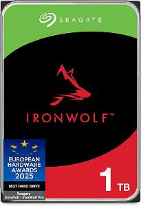 Жесткий диск Seagate IronWolf  1ТБ 5400об/м 180 МБ/с 3.5" SATA III (ST1000VNZ08/ST1000VN008) - Фото 1