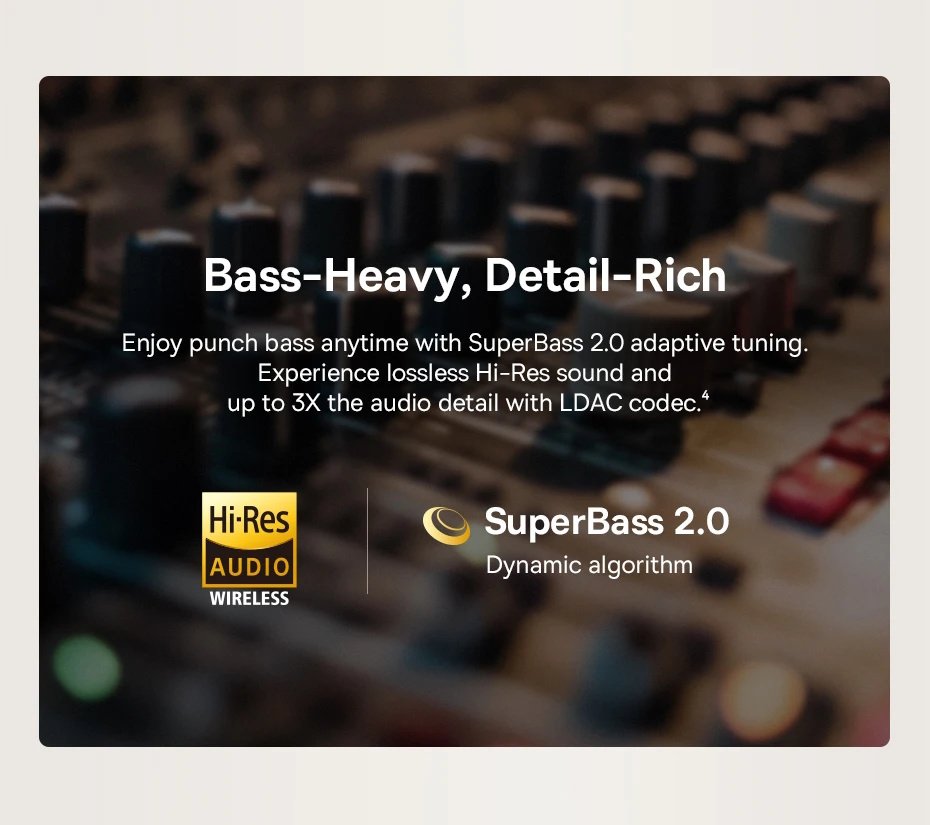 Навушники Baseus Bowie MP1 Hi-Res LDAC ANC -55dB 6-Mic Grey, фото №6 Навушники Baseus Bowie MP1 Hi-Res LDAC ANC -55dB 6-Mic Grey, фото №6