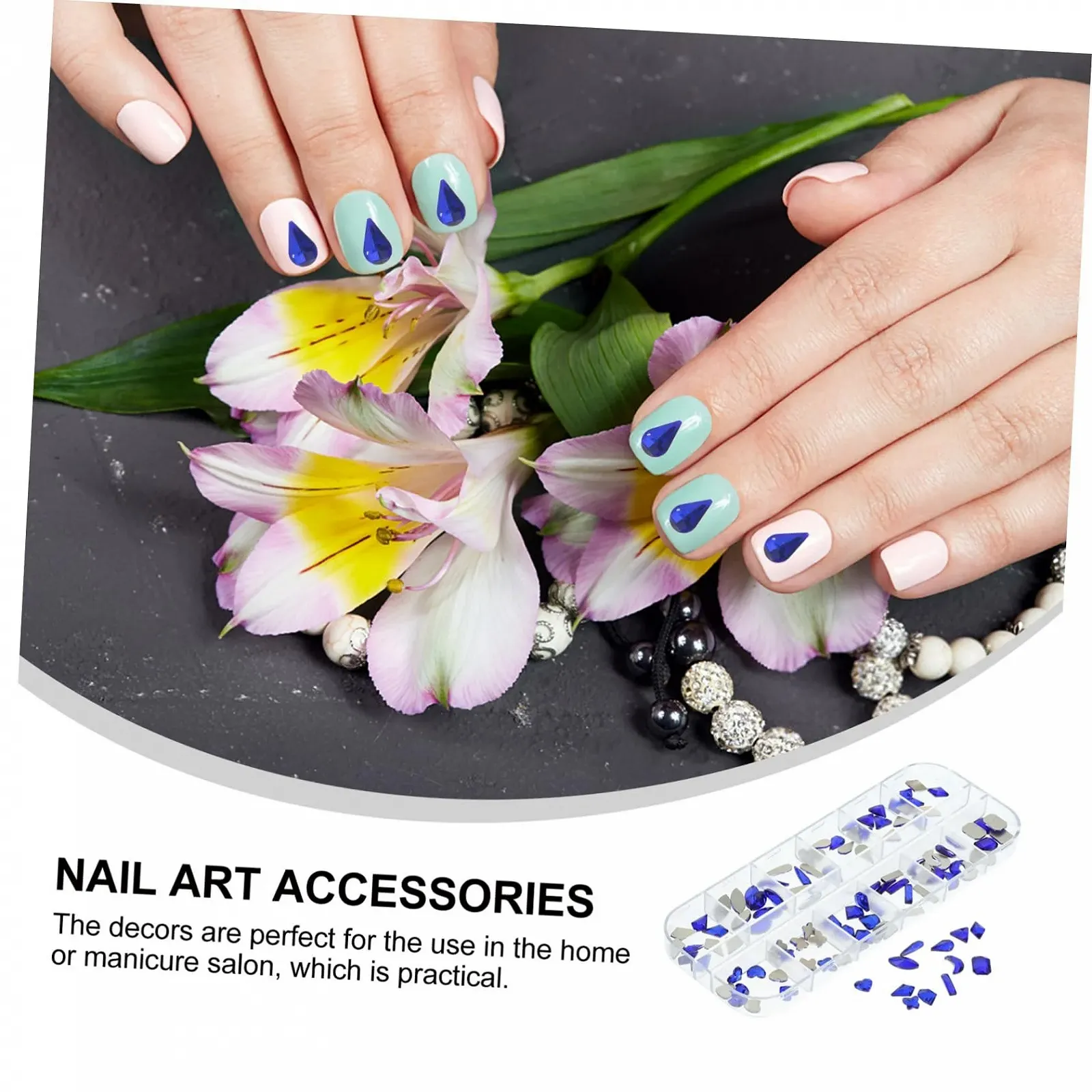 Стразы для ногтей FOMIYES Блестящие украшения для ногтей, фото №3