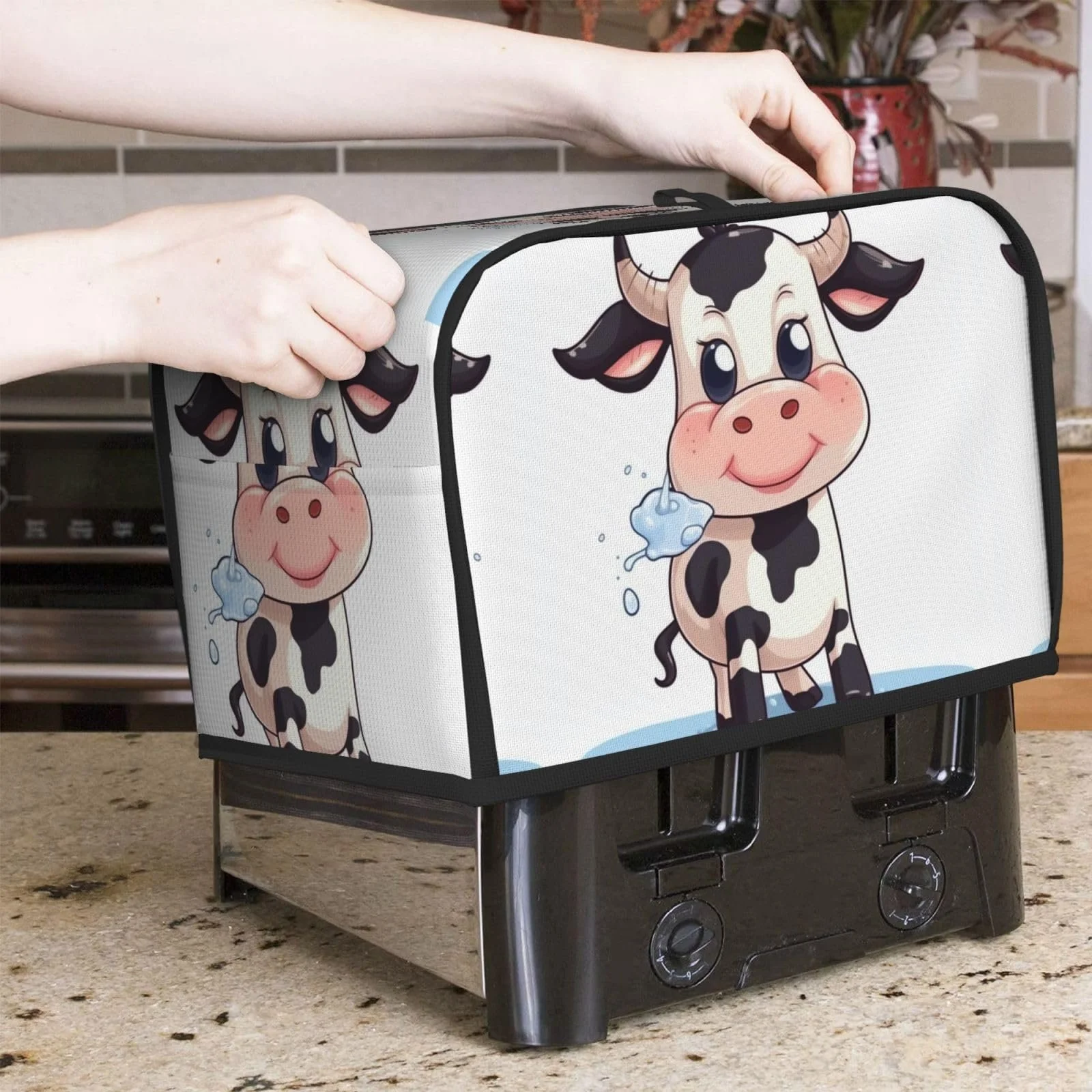 Чохол для тостера Cartoon Milk Cow на 2 скибочки, фото №7 Чохол для тостера Cartoon Milk Cow на 2 скибочки, фото №7