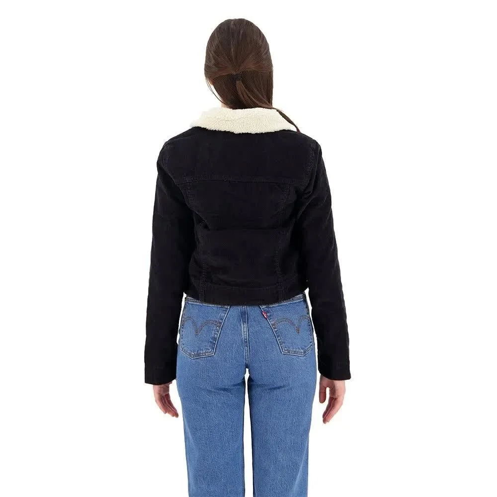 Жіноча куртка LEVIS T3 RETRO SHERPA TRUCKER Caviar - XS, фото №4 Жіноча куртка LEVIS T3 RETRO SHERPA TRUCKER Caviar - XS, фото №4