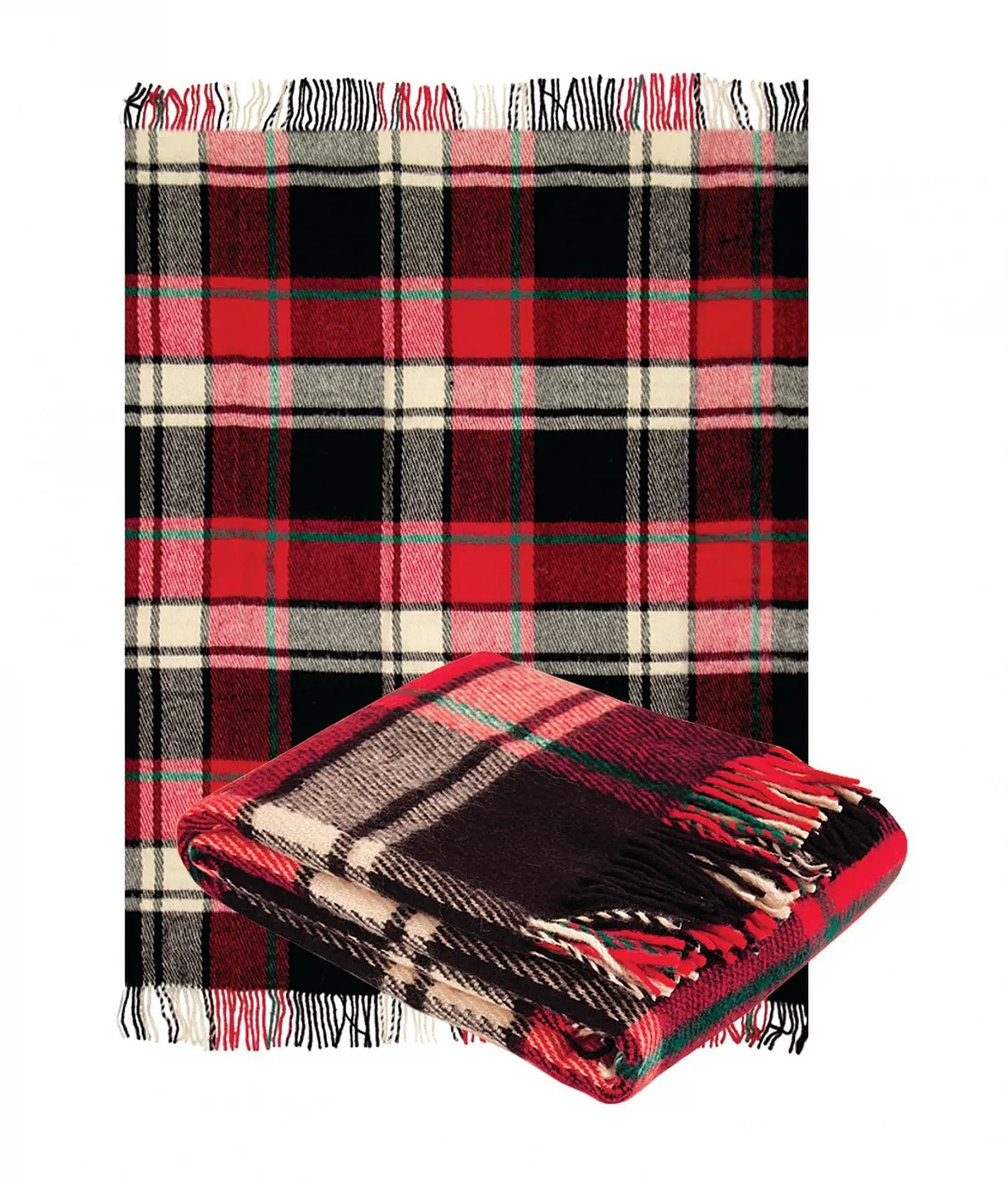 Плед Yaroslav Luxury Клетчатый Красный/Черный (140 x 200 см), фото №2