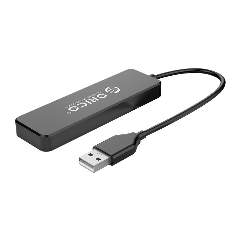 Концентратор USB2.0 Orico FL01-BK-BP 4хUSB2.0 Black CA913237, фото №1