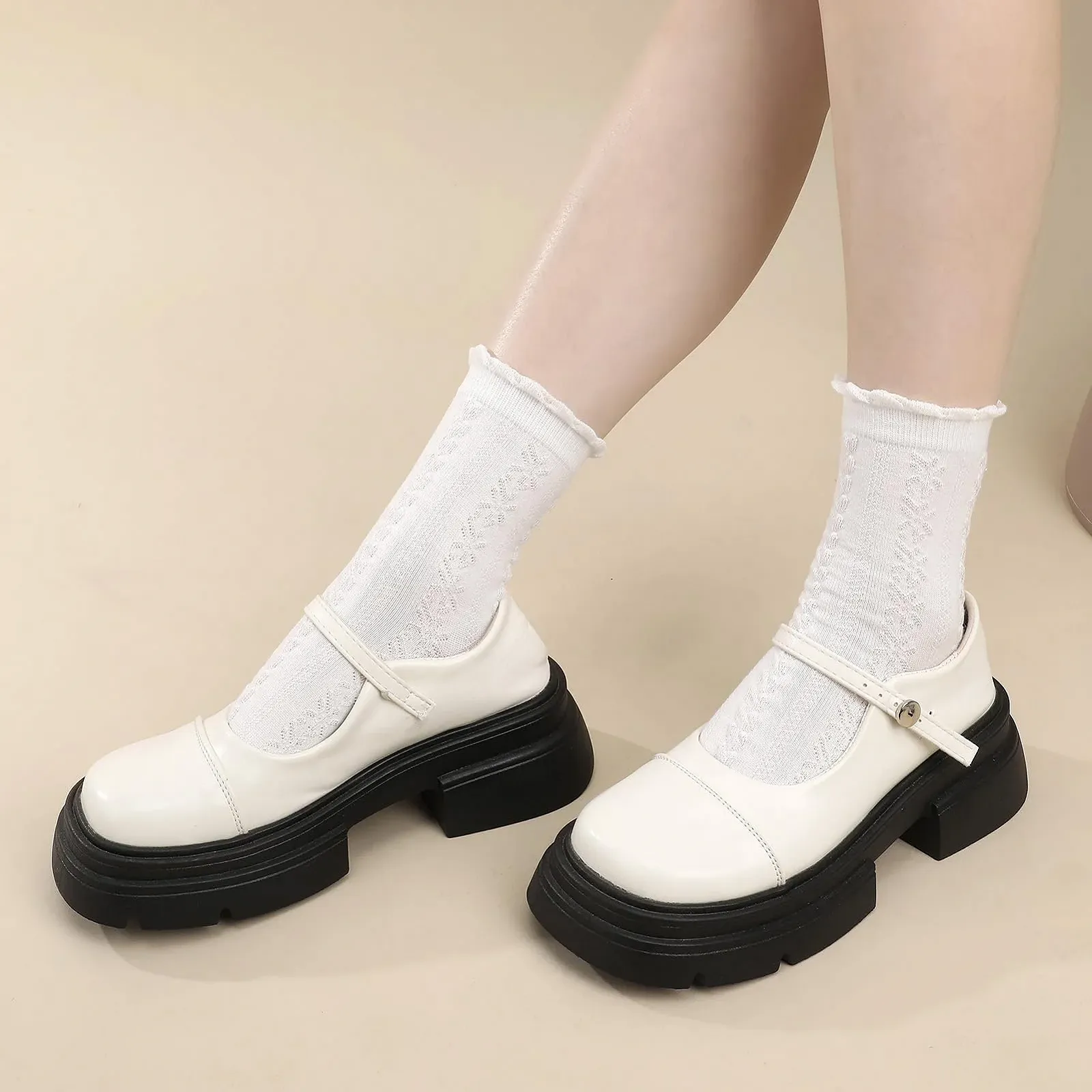 Шкарпетки з оборками Жіночі 35-40 Бавовняні, фото №4 Шкарпетки з оборками Жіночі 35-40 Бавовняні, фото №4