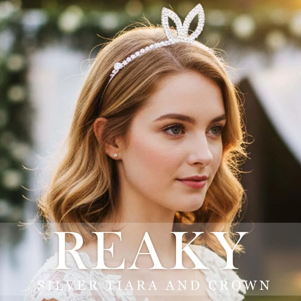 Обруч для волосся Reaky з кристалами, вушка кролика, фото №3 Обруч для волосся Reaky з кристалами, вушка кролика, фото №3