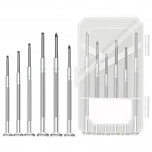 Набір інструментів для годинників 6 предметів Precision Phillips/Slotted 82 мм-102 мм з поворотною головкою - Фото 1