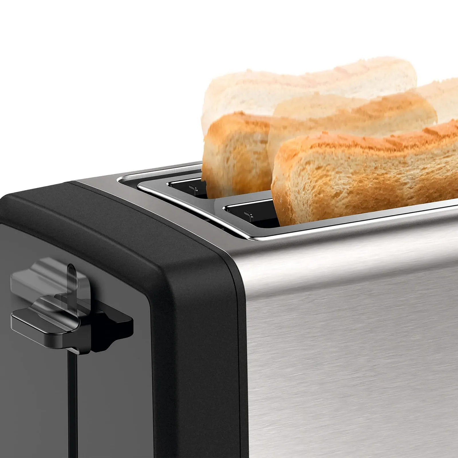 Тостер Bosch DesignLine TAT4P420 970W Черный / Серебристый, фото №3