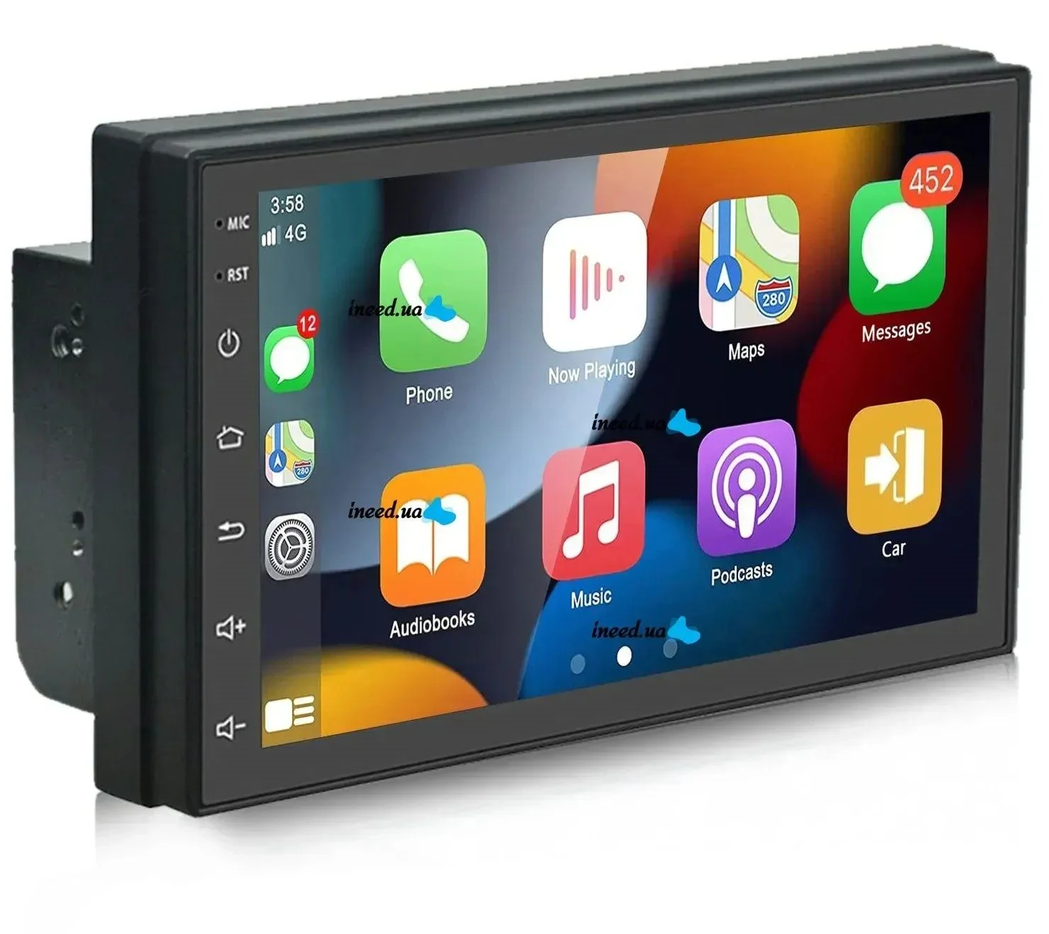 Автомагнітола Rimoody Car Radio / 2 DIN / 10'' / 2/32GB /  USB / WI-FI / GPS / Bluetooth / Android13 / Black, фото №4