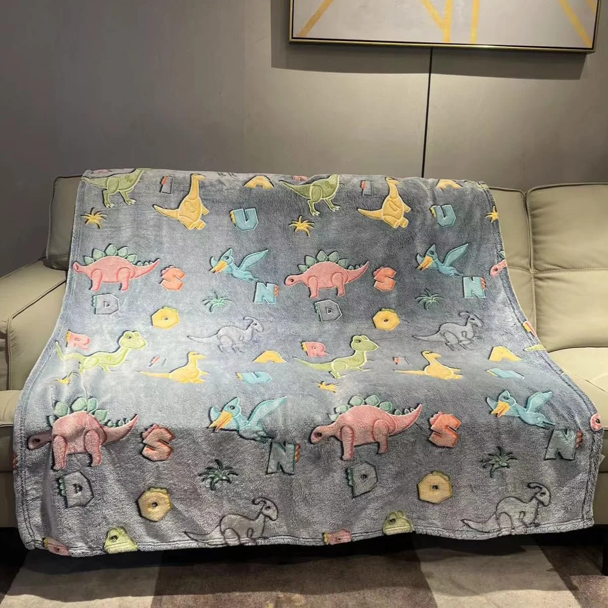 Ковдра Dinosaur Glow in the Dark для дітей, фото №2