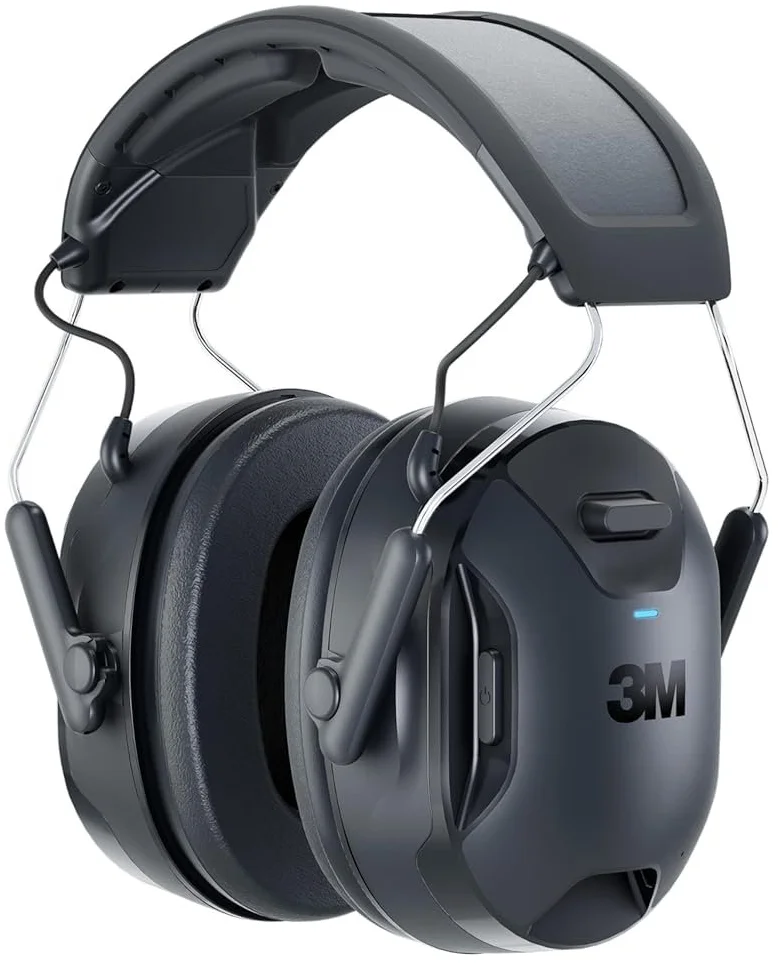 Беспроводные наушники 3M WorkTunes Connect & Solar / Bluetooth 5.2 / USB Type-C / Пассивное шумоподавление 33 дБ / Влагозащита / До 40 часов работы / Черные (90573E-1), фото №1