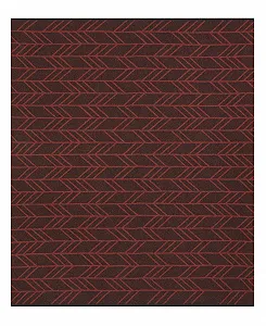 Плед Villeroy & Boch Soft Fringe Nexus Ember I Темно-червоний плед в клітинку - Фото 1