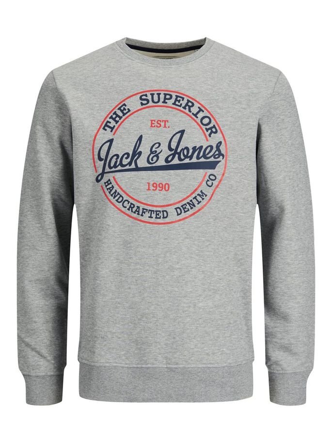 Світшот Jack&Jones SWEAT CREW NECK 12201404 Сірий, фото №4