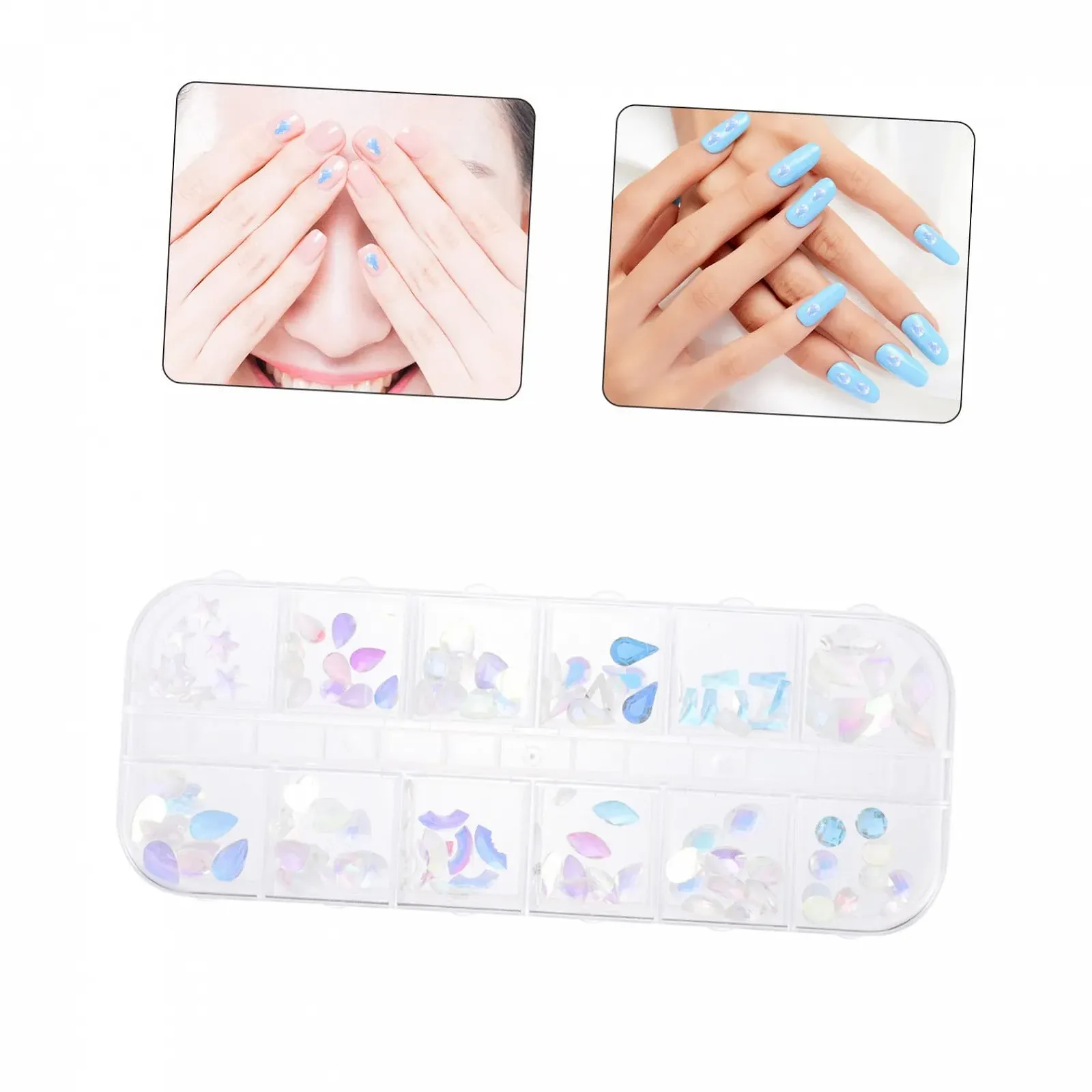 Прикраси для манікюру FRCOLOR, набір для манікюру, різнокольорові, фото №5