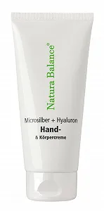 Крем для рук Microsilver + Hyaluronic Acid 100 мл, вітамін E, ніацинамід, пантенол, мікросрібло, веганський - Фото 1