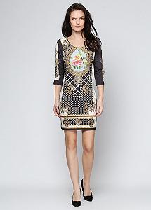 Платье Elisabetta Franchi 38 Черный (BG-31854-DRESS_Black) - Фото 1