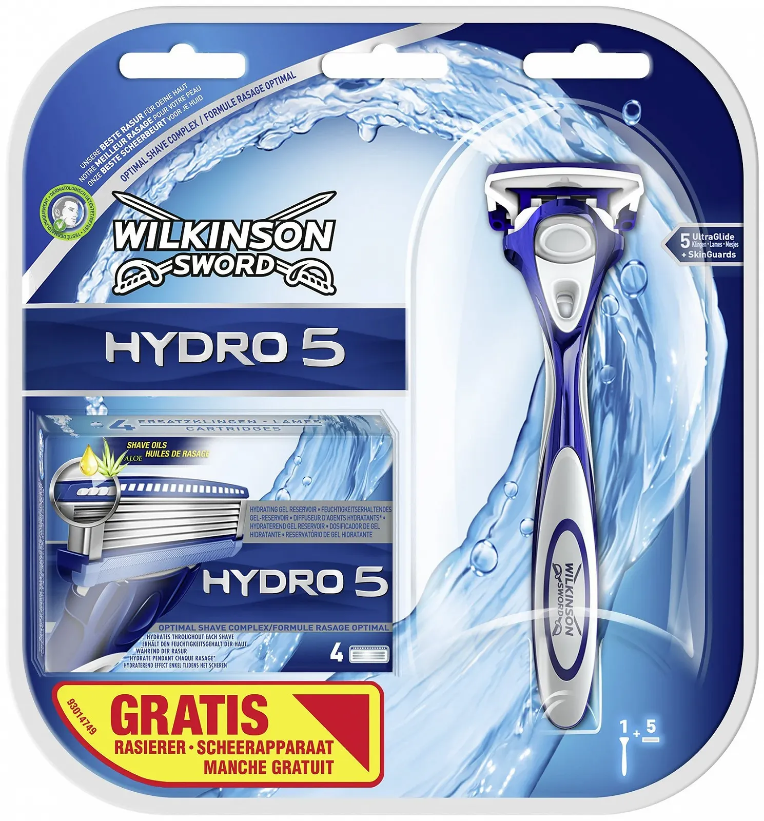 Бритва Wilkinson Sword Hydro 5 Эконом-упаковка 5 лезвий, фото №1