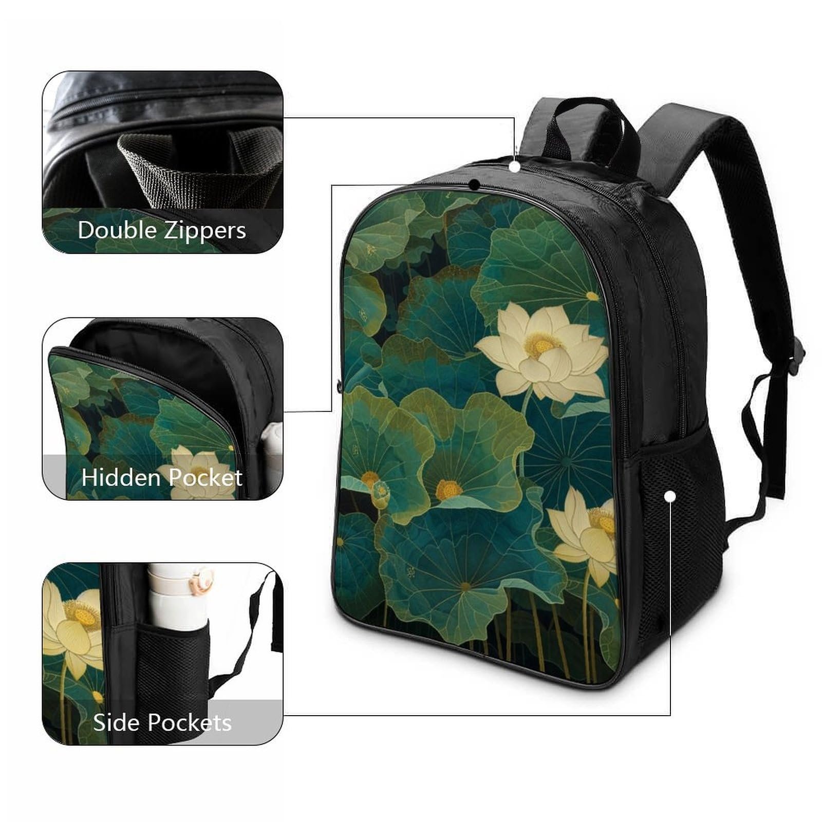 Рюкзак шкільний Lotus RSIUUODNF 40x28x16см, фото №3