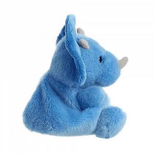 Мягкая игрушка Aurora Palm Pals Tank Triceratops 33616 13 см Синяя synthetic.ua - Фото 1