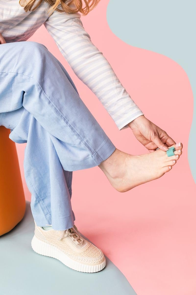 Роздільник для пальців ніг ZenToes гелевий для перекриваючихся пальців, 4 штуки (синій), фото №9