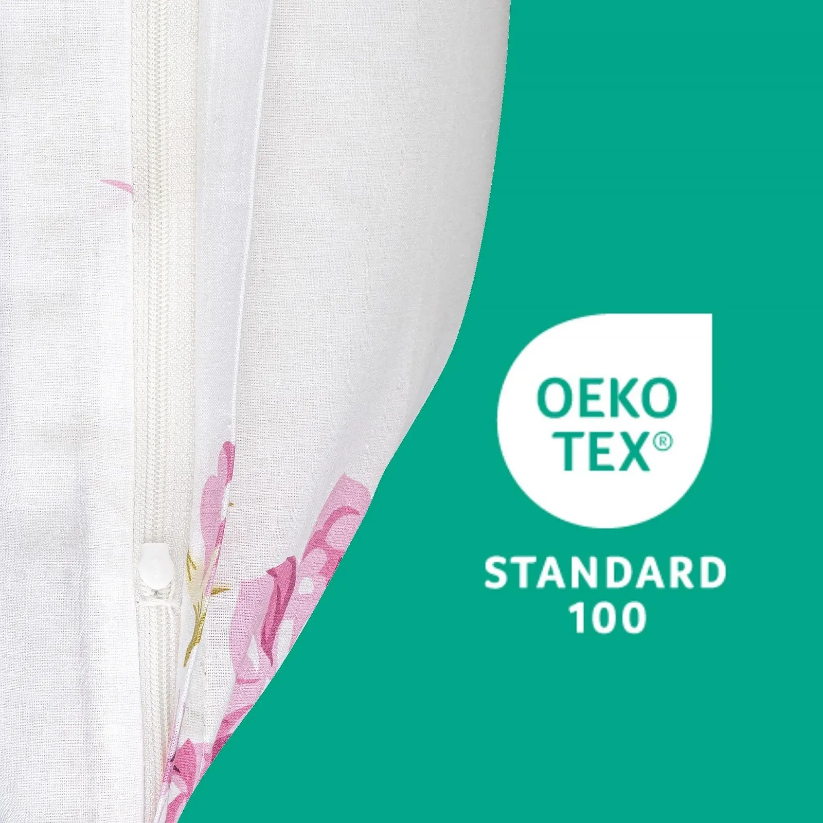 Комплект постельної білизни Moon Rosemarie 135 x 200 / 80 x 80 см 100% бавовна квітковий візерунок, фото №3