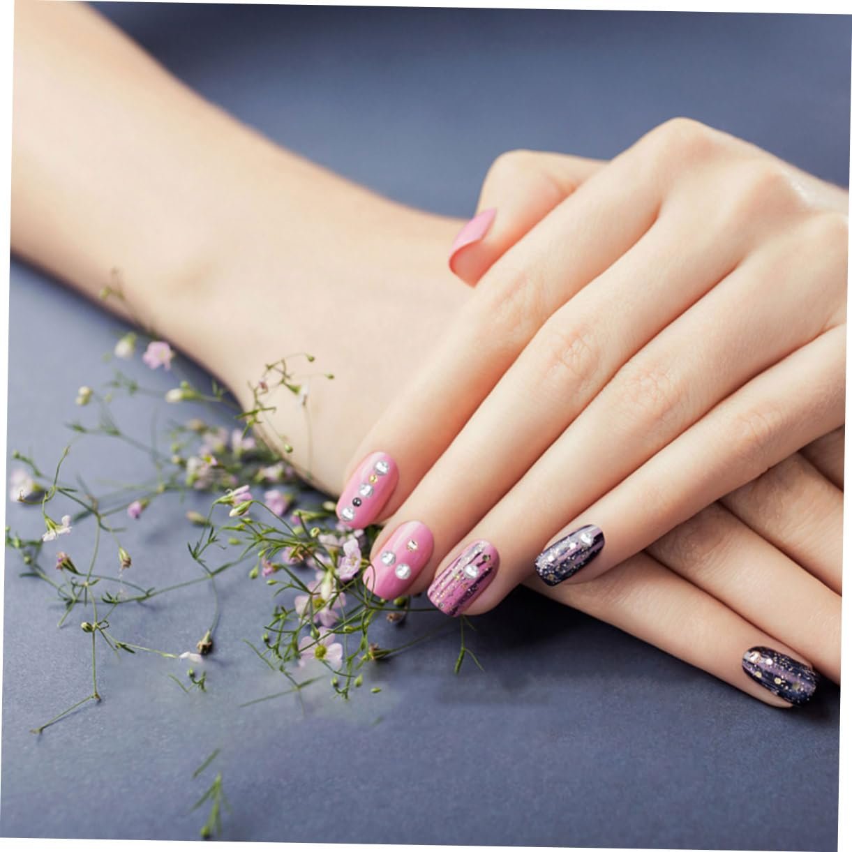 Маникюрные бусины Healvian, икорные бусины, 3D ногти, наклейки для ногтей, бусины для нейл-арта, жемчуг для рукоделия, хрустальные бусины для ногтей, самоцветы для нейл-арта, ассорти, фото №3