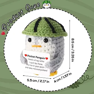 Игрушка Funny Bags Penguin Hug Вязаный Позитивный Пингвин с шапочкой в виде арбуза 8,5 см цена на synthetic.ua - Фото 1 Игрушка Funny Bags Penguin Hug Вязаный Позитивный Пингвин с шапочкой в виде арбуза 8,5 см synthetic.ua - Фото 1