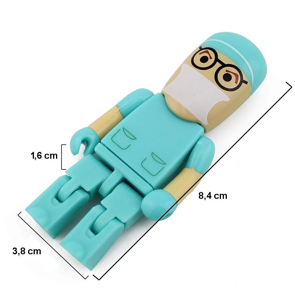 USB-флеш-накопичувач 8GB Doctor Hospital Surgery Blue, фото №4