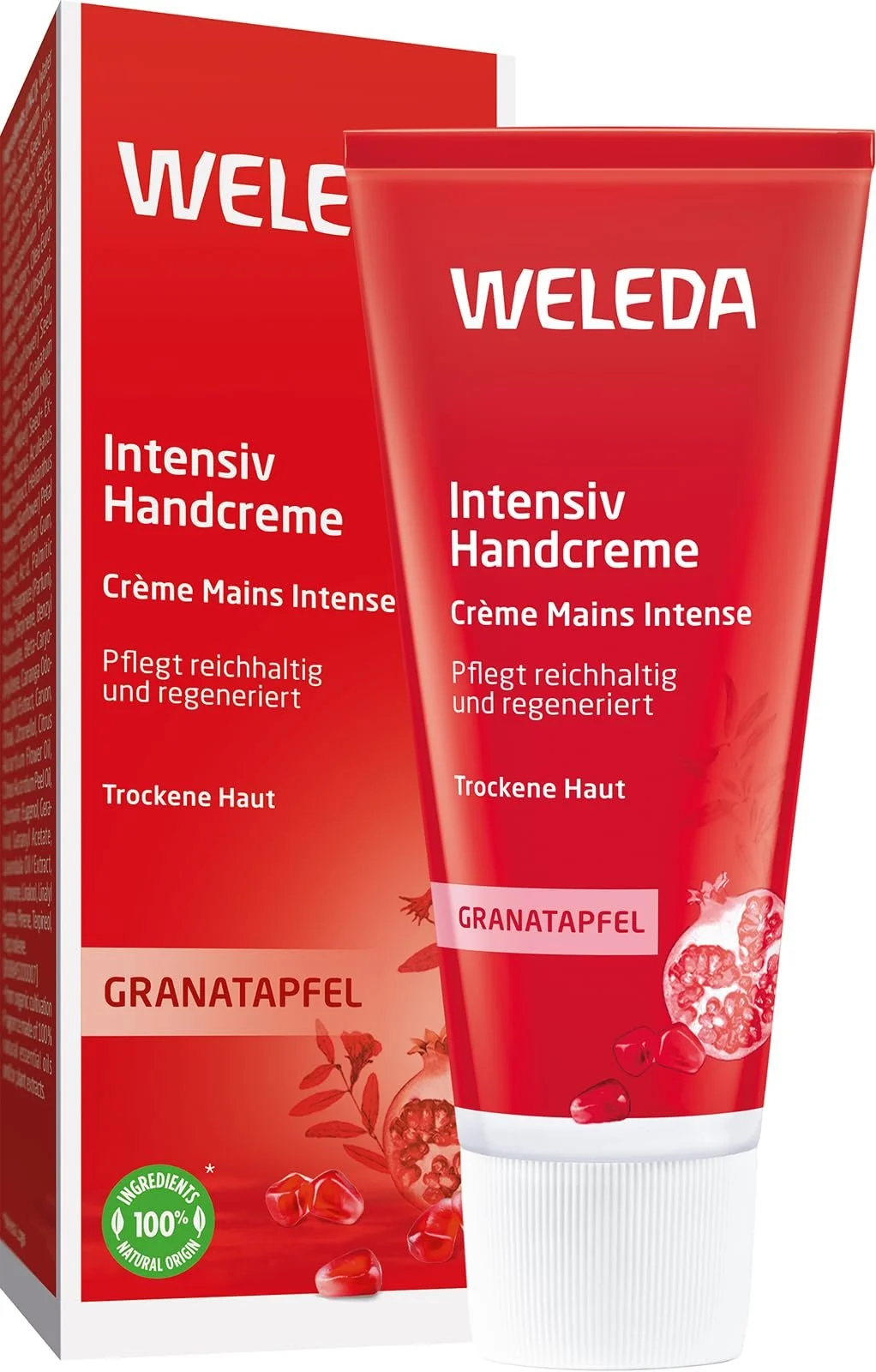 Крем для рук Weleda Organic Pomegranate Regeneration 50 мл, фото №1 Крем для рук Weleda Organic Pomegranate Regeneration 50 мл, фото №1