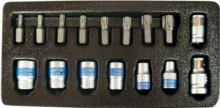 Набор бит 16пр с головками TORXE KingRoy 31566, фото №1