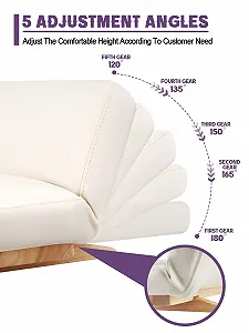 Підставка для рук манікюрна EBANKU, регульована по висоті, біла synthetic.ua - Фото 1