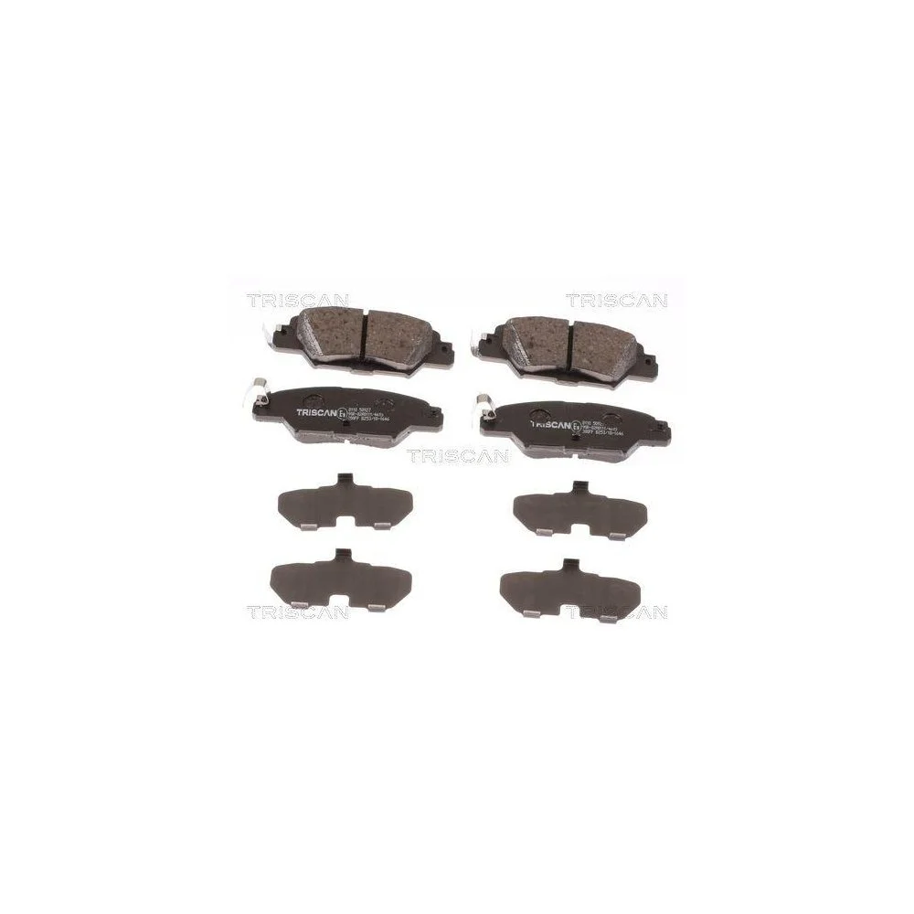 Комплект гальмівних колодок, дискове гальмо TRISCAN 8110 50927 для MAZDA, задня вісь, фото №1 Комплект гальмівних колодок, дискове гальмо TRISCAN 8110 50927 для MAZDA, задня вісь, фото №1
