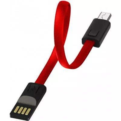Дата кабель USB 2.0 AM to Micro 5P 0.22m red ColorWay (CW-CBUM022-RD), фото №1