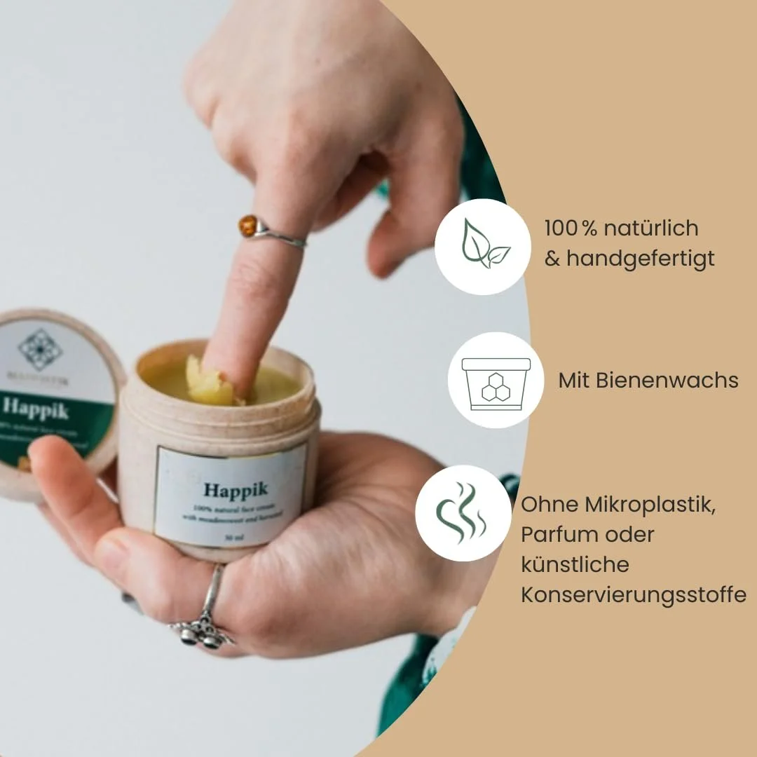 Крем для обличчя 100% Natural Intense Deep Moisture з травами денний та нічний ручної роботи 100% натуральний безводний з бджолиним воском, фото №3