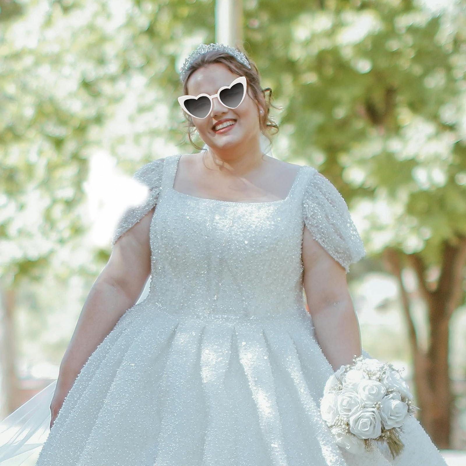 Сонцезахисні Окуляри MOSIERRY Серце Білі, фото №7