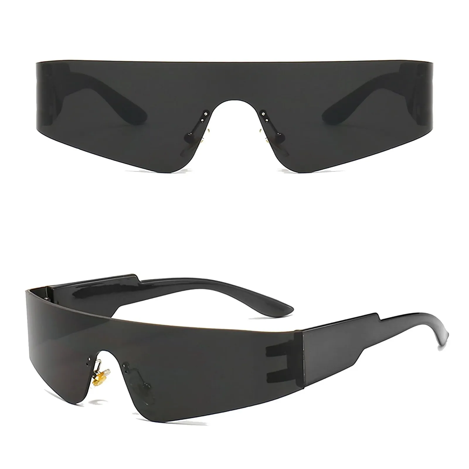 Футуристичні сонцезахисні окуляри YUIOOISH Y2K Wrap Around, фото №1