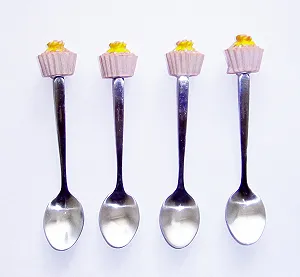 Набор кофейных ложек Cupcake Design, 4 шт - Фото 1