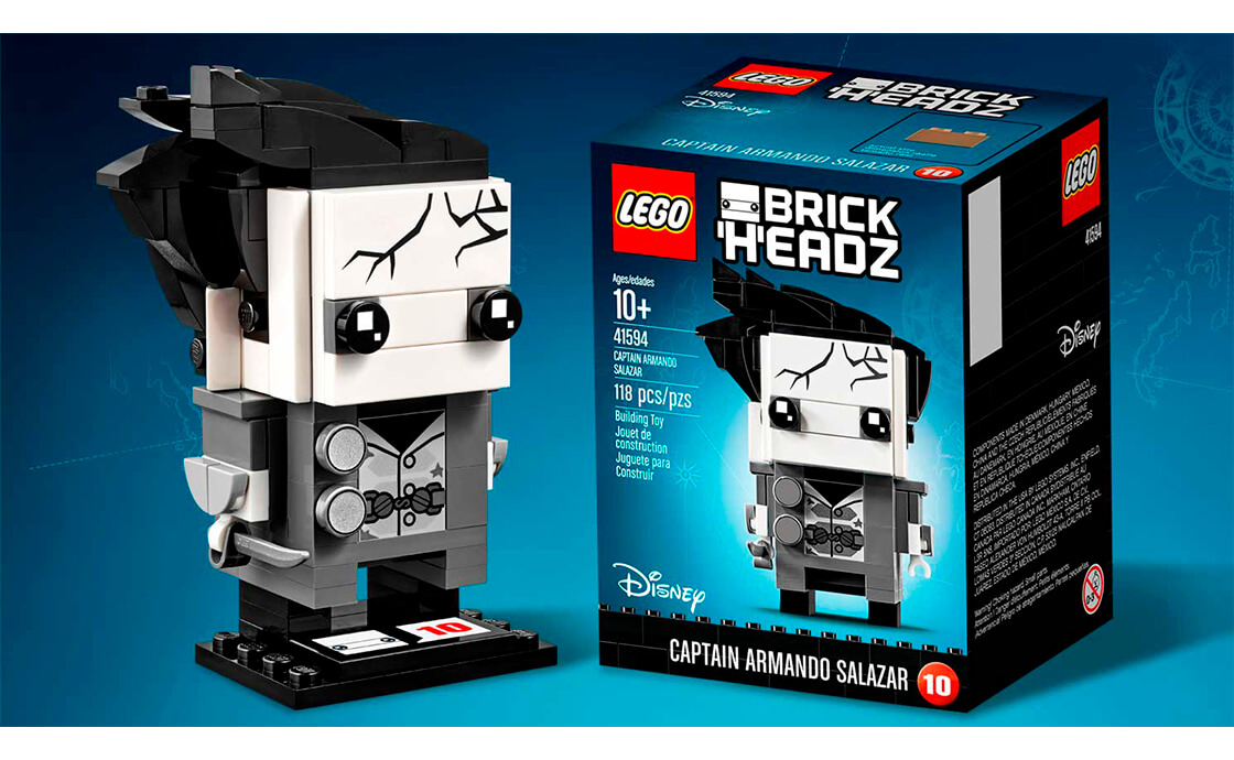 Детский конструктор LEGO Brick Headz Капитан Армандо Салазар (41594), фото №3