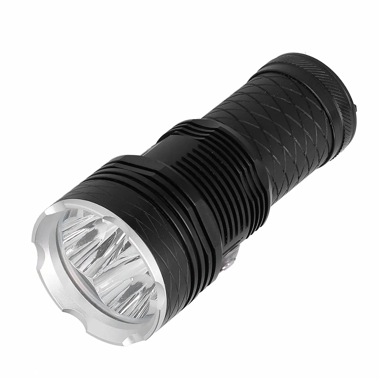 Ліхтар для дайвінгу XHP70.2 LED, водонепроникний IPX8, професійний, глибина 80 м, дальність 300 м, чорний/сріблястий, фото №6