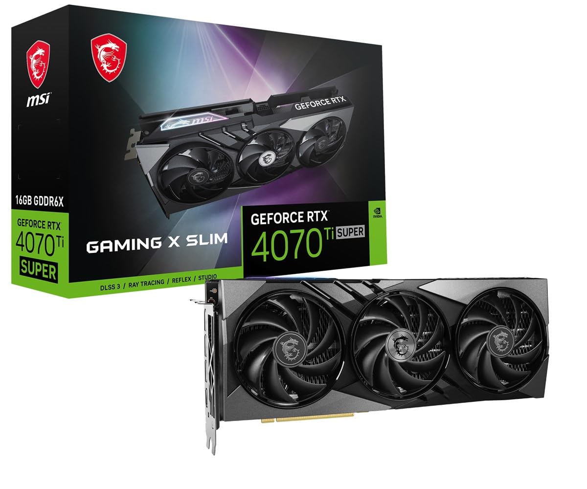 Відеокарта MSI GeForce RTX 4070 Ti SUPER 16G GAMING X SLIM RTX 4070 Ti 16GB GDDR6X, фото №1